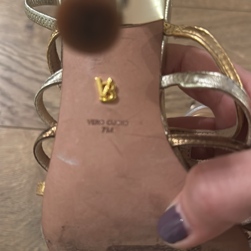 Veronica Beard Multi Metallic Slingback Heels. - image 8